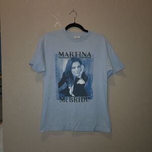 Y2K Martina McBride Emotion Tour Graphic T-shirt | light blue | 2003